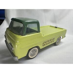 Vintage Nylint Jungle Wagon 1960s Ford Econoline Pressed Steel Truck